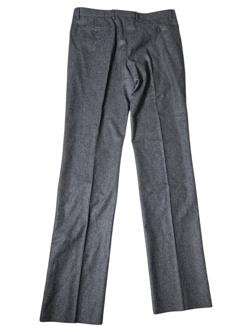 Calvin Klein Charcoal Melange Wool Suit Made in Italy Unfinished Hem 2 Piece 40R - Picture 6 of 15
